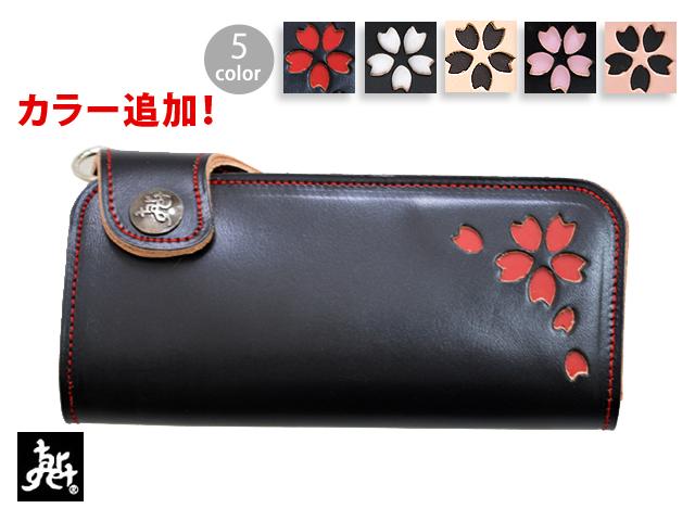 桜型抜き長財布(tgs-856) ターゲット/target和柄送料無料日本製 