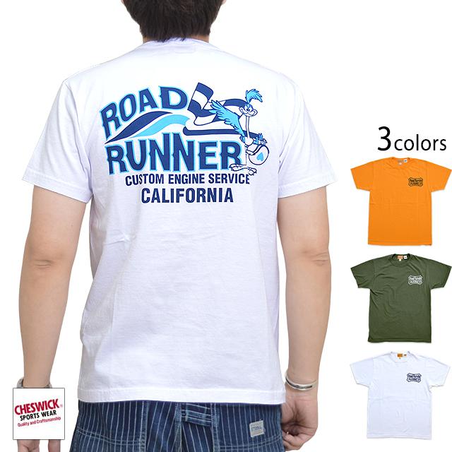 ROAD RUNNER半袖Tシャツ「CUSTOM ENGINE SERVICE」 Cheswick CH78764 チェスウィック