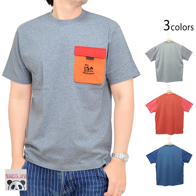 PANCAMDAフラップポケット付き半袖Tシャツ◆PANDIESTA JAPAN