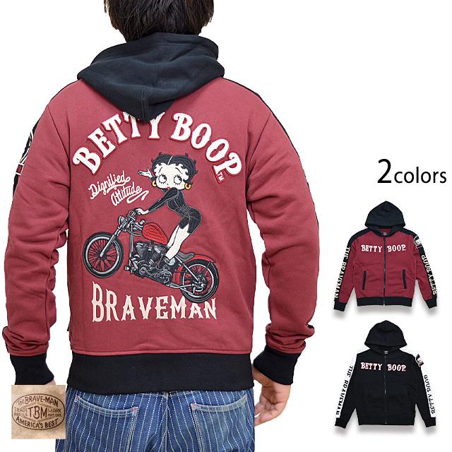 BR×BETTYコラボ 裏毛ジップパーカー The BRAVE-MAN BBB-2240