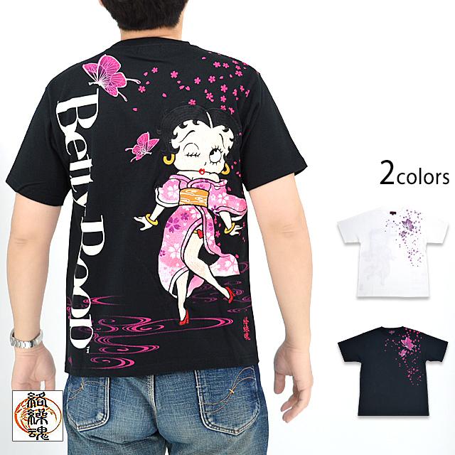 BETTY BOOP×絡繰魂 BETTY半袖Tシャツ 絡繰魂 232002 和柄 和風