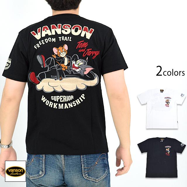 vanson×TOM＆JERRYコラボ 天竺半袖Tシャツ vanson TJV-2326 バンソン ...