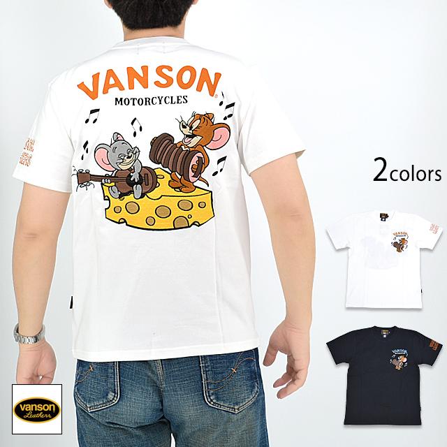 vanson×TOM＆JERRYコラボ 天竺半袖Tシャツ vanson TJV-2328 