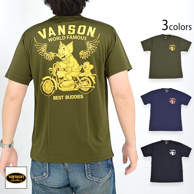 vanson×TOM＆JERRYコラボ ドライ半袖Tシャツ vanson TJV-2342 ...