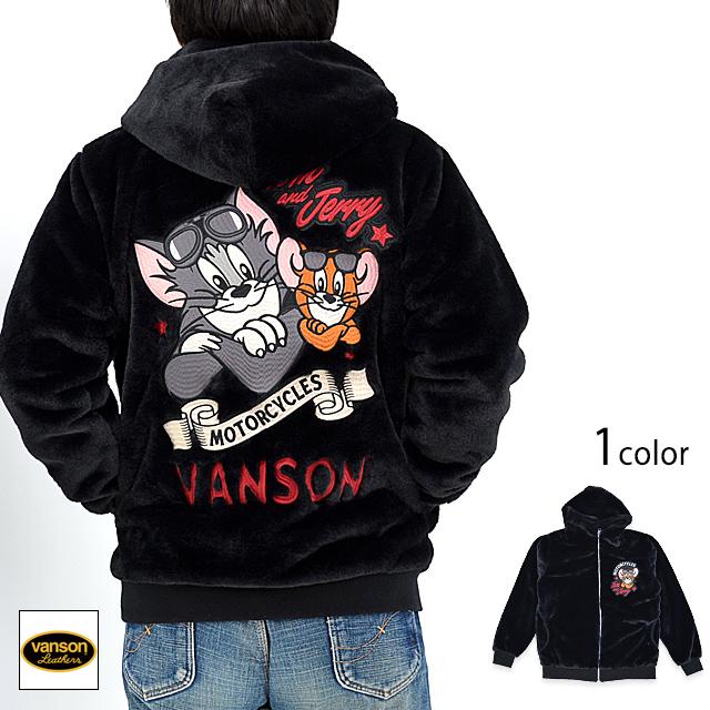 vanson×TOM＆JERRYコラボ ファージャケット vanson TJV