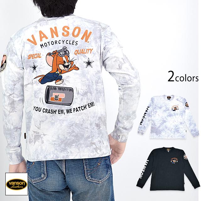 vanson×TOM＆JERRY 天竺ロングTシャツ vanson TJV-2401 バンソン