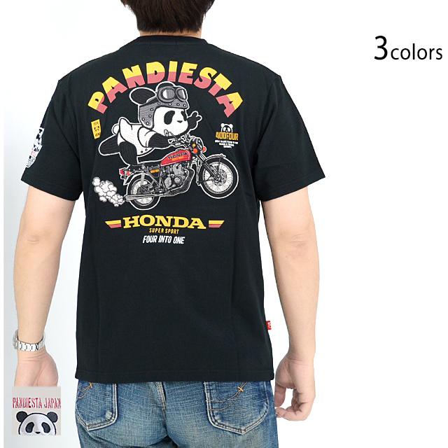 HONDA×PANDIESTA CB400Four TrickRide半袖Tシャツ PANDIESTA JAPAN 554502